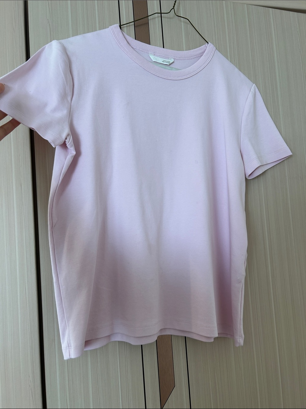 Soft Lilac Crewneck Tee Zara